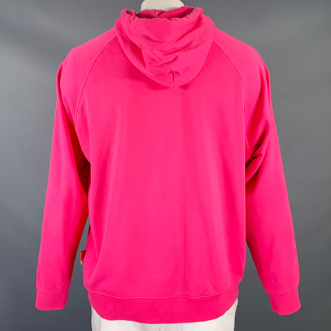 SCOTCH AND SODA Size XL Pink Multi Color Patch Cotton Hoodie Sweatshirt