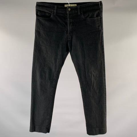 GOLDEN GOOSE Size 33 Black Cotton Blend Skinny Jeans