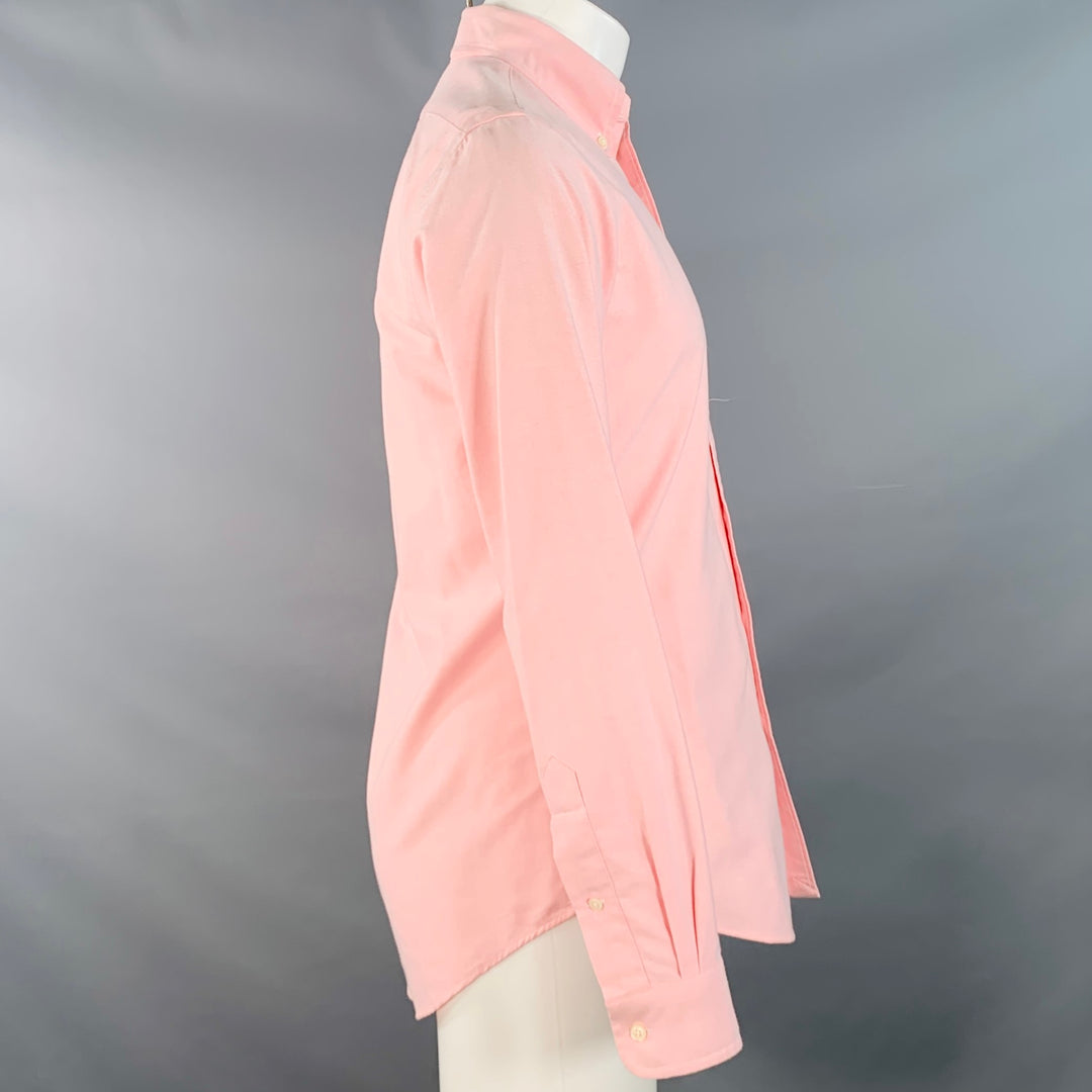 RALPH LAUREN Size S Pink Cotton Button Down Collar Long Sleeve Shirt