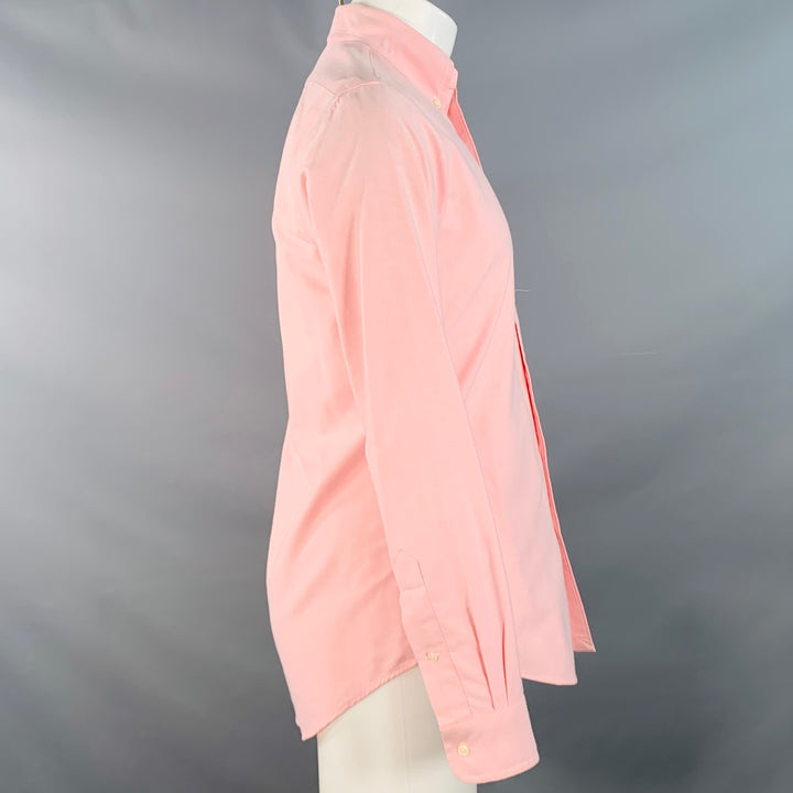 RALPH LAUREN Size S Pink Cotton Button Down Collar Long Sleeve Shirt