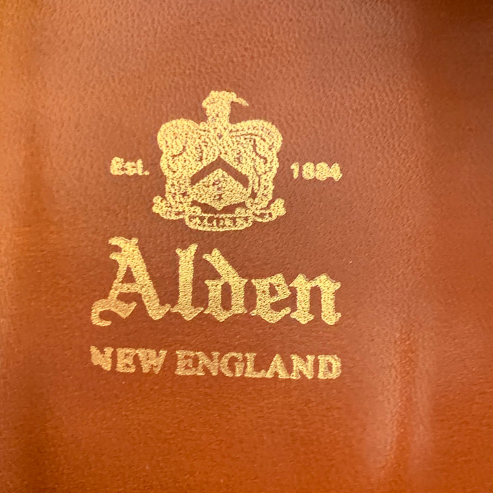 ALDEN Size 6.5 Brown Leather Derby Lace-Up Shoes