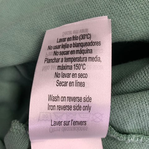 LACOSTE Size M Green Cotton Loose Fit  Large Patch Polo