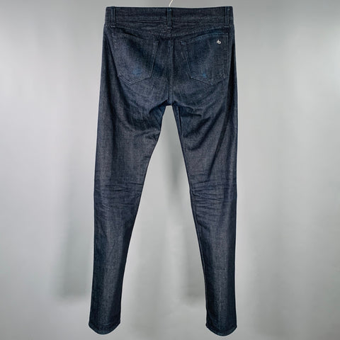 RAG & BONE Size 30 Indigo Cotton Straight Selvedge Jeans