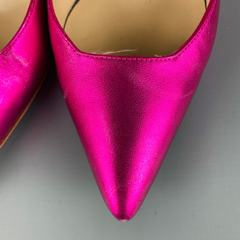 NICHOLAS KIRKWOOD Size 8 Pink Multi Color Leather Mixed Patterns Pumps