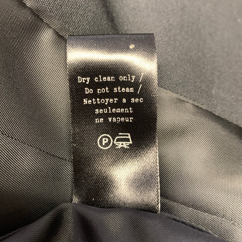 RAG & BONE Size 8 Black Wool Blend Double Breasted Vest