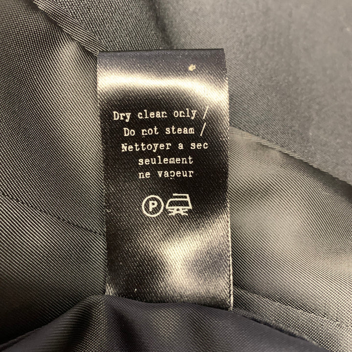 RAG & BONE Size 8 Black Wool Blend Double Breasted Vest