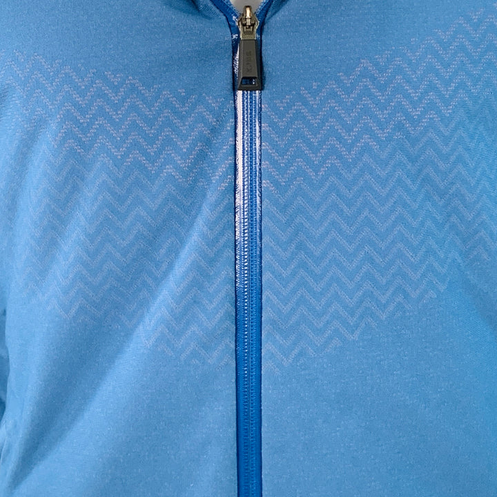 KJUS Size M Freelite Blue Chevron Polyester Ski Jacket