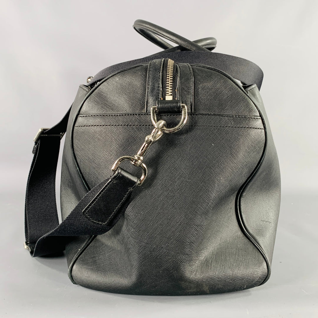 COACH Black Saffiano Leather Duffle Bag