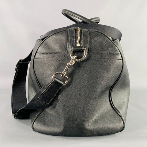 Sac Duffle COACH en cuir Saffiano noir