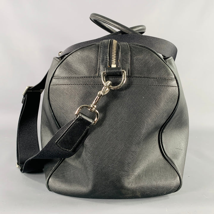 COACH Black Saffiano Leather Duffle Bag