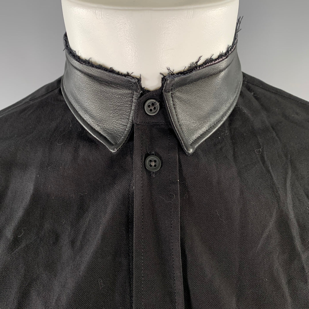 IRO Size S Black Cotton Long Sleeve Shirt