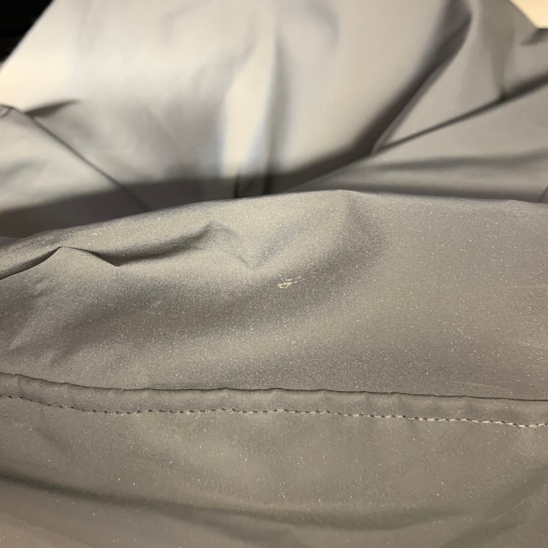 RICK OWENS FW22 Size 2 Reflex Silver Grey Polyester Blend Shiny Bustier Dress Top