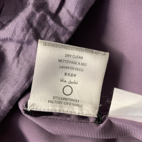 BCBG Max Azria Size 2 Purple Lilac Polyester Blend Ruffled BodyCon Dress