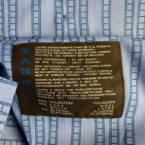 Pantalon de ville PT01 taille 36 gris chiné en mélange de polyester, sans pli