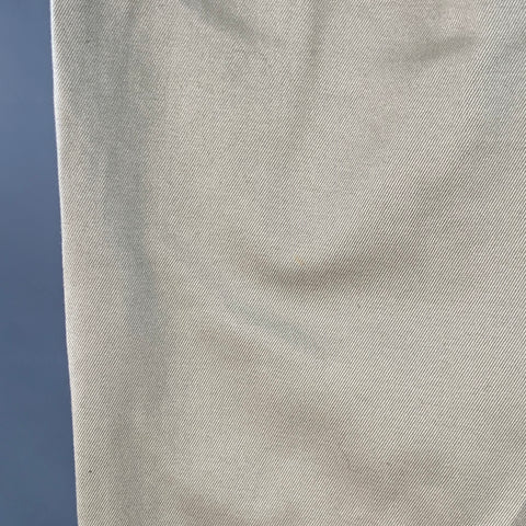 SAINT LAURENT Size 30 Beige Pleated Cotton Blend Pleated Straight Button Fly Casual Pants