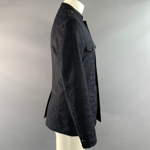 JOHN VARVATOS Chest Size 40 Size M Navy Black Camo Jacket