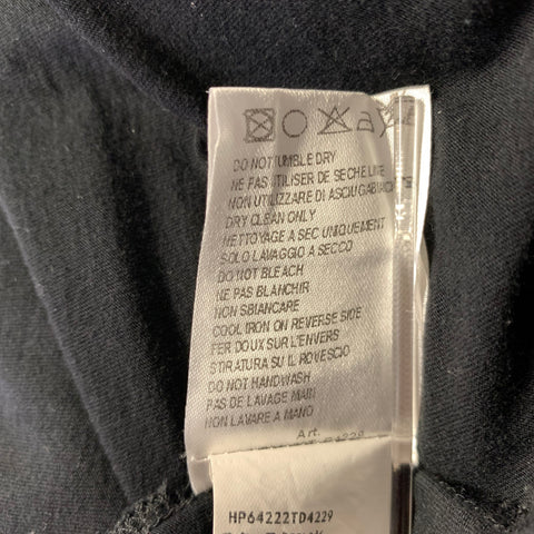 PIERRE BALMAIN Size XS Black Gold Embroidery Cotton Polo