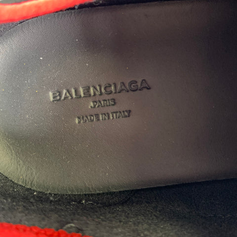 BALENCIAGA Size 10 Black Multi-Color Mixed Patterns Mixed Fabrics Sneakers