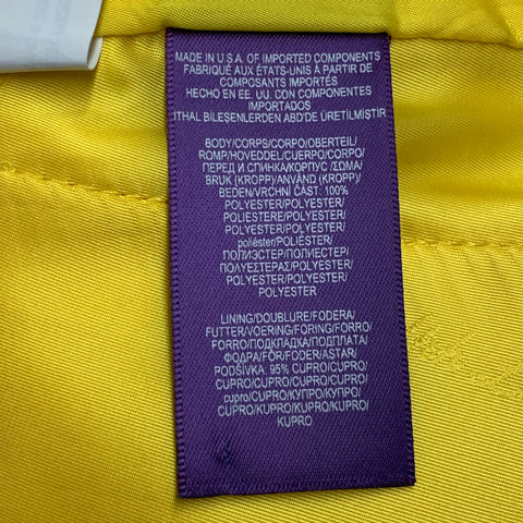RALPH LAUREN COLLECTION Size 4 Yellow Crepe Tapered Flat Front Zip Fly Dress Pants