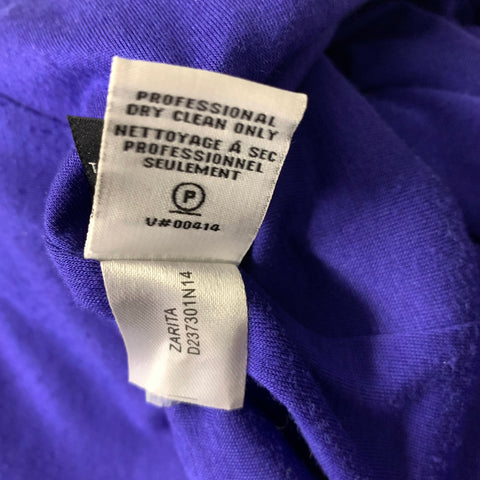DIANE VON FURSTENBERG Size 4 Royal Blue Rayon nylon Lace Cocktail Dress