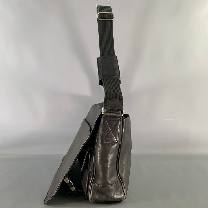 COACH Black Cowhide Leather Messenger Bag