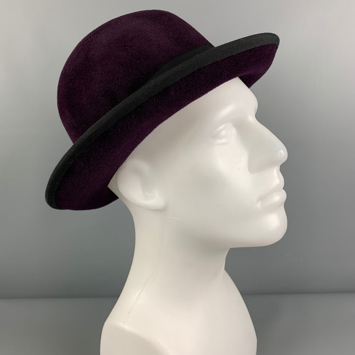 Vintage ROD KEENAN Eggplant Felt Fedora Hats