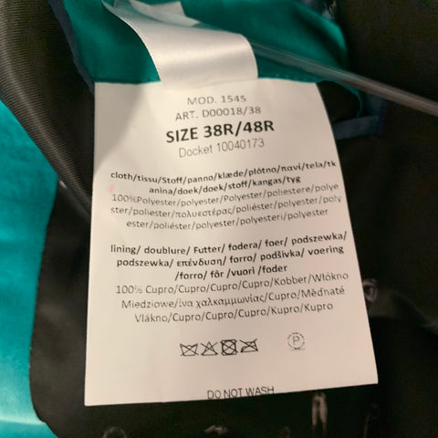 PAUL SMITH Taille 38 Veste sport à revers cranté en polyester sarcelle