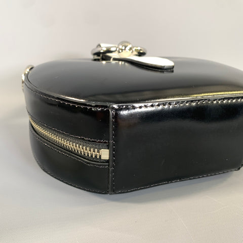 REBECCA MINKOFF SS2019 Black White Leather Clutch Handbag