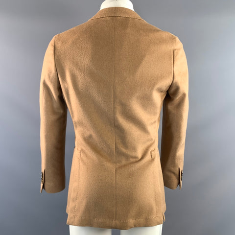 SUIT SUPPLY Chest Size 36 Tan Khaki Camel Hair Double Breasted Sport Coat