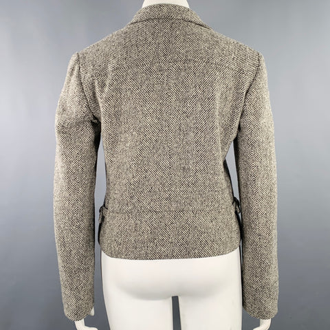 RALPH LAUREN Size L Brown Taupe Virgin Wool Blend Jacket