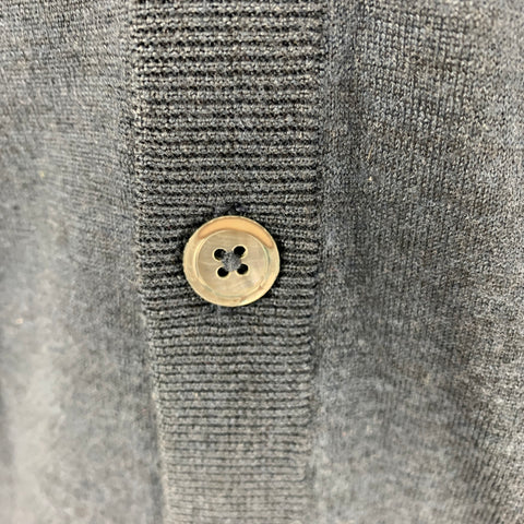 PAUL SMITH Size M Navy Knit Merino Wool Buttoned Cardigan