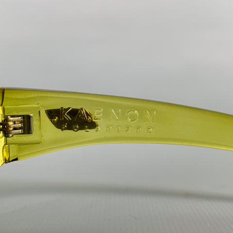 KAENON Green Acetate Wrap Around Sunglasses
