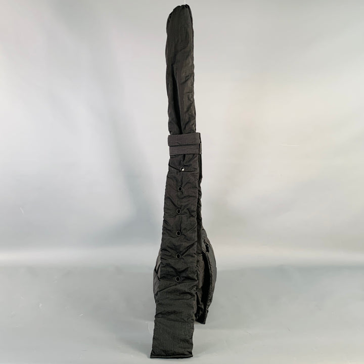 BOTTEGA VENETA Padded Tech Cassette Black Woven Nylon Cross Body Handbag