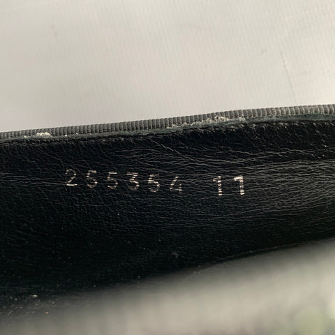GUCCI Size 11.5 Black Patent Leather Tassel Loafers