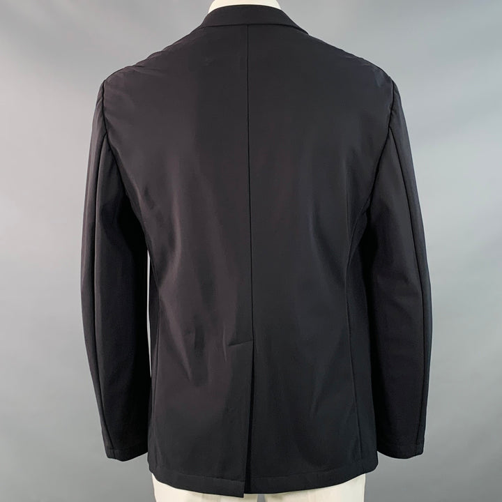 THEORY Size 44 Regular Clinton Black Polyamide Blend Notch Lapel Sport Coat