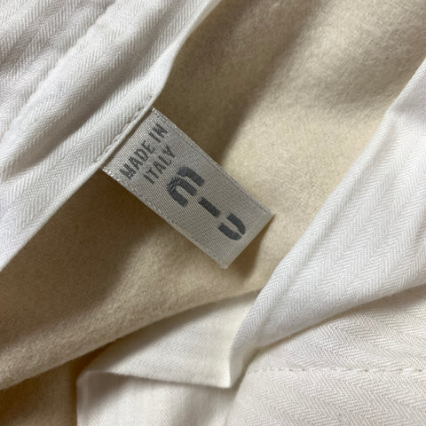 MIU MIU Size 32 Cream Wool Blend Dress Pants