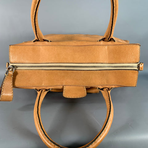 CHLOE Beige Leather Top Handles Zip Handbag