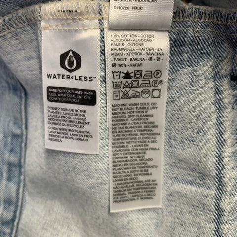 LEVI STRAUSS Size L Type III Blue Cotton Denim Trucker Jacket