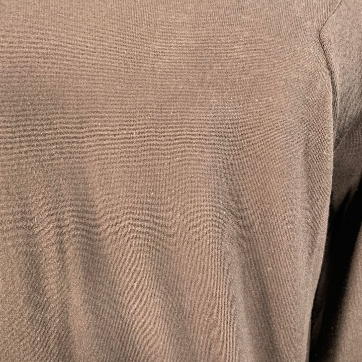BOTTEGA VENETA Size L Brown Jersey Wool Long Sleeve Crew Neck Pullover