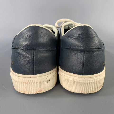 COMMON PROJECTS Size 9 Navy Leather Lace Up Sneakers