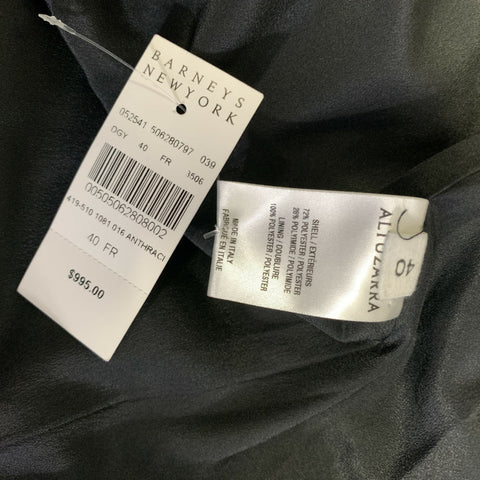 ALTUZARRA Size M Black Polyester Polyamide Metallic A-Line Skirt