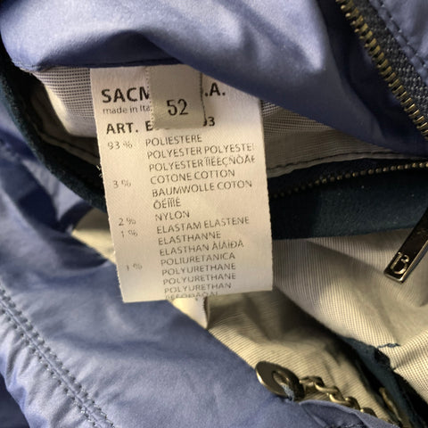 BILANCIONI Size 42 Blue Polyester Blend Zip Up Jacket