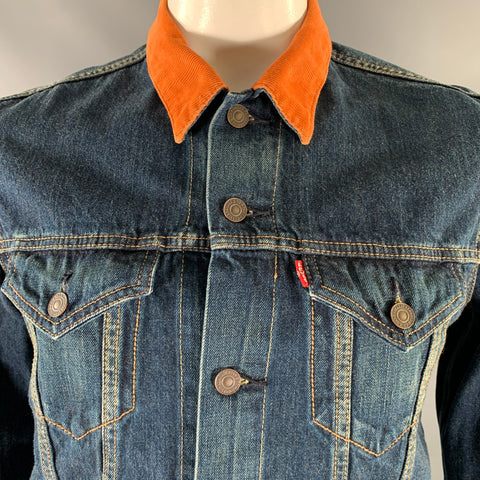 LEVI STRAUSS Size M Navy Denim Classic Jacket