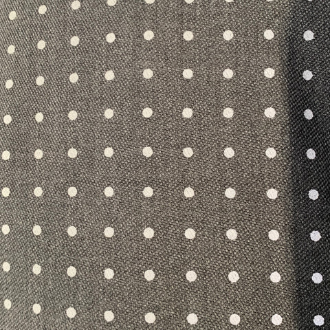 WOOSTER + LARDINI Size 44 Grey Charcoal Dots Wool Notch Lapel Sport Coat