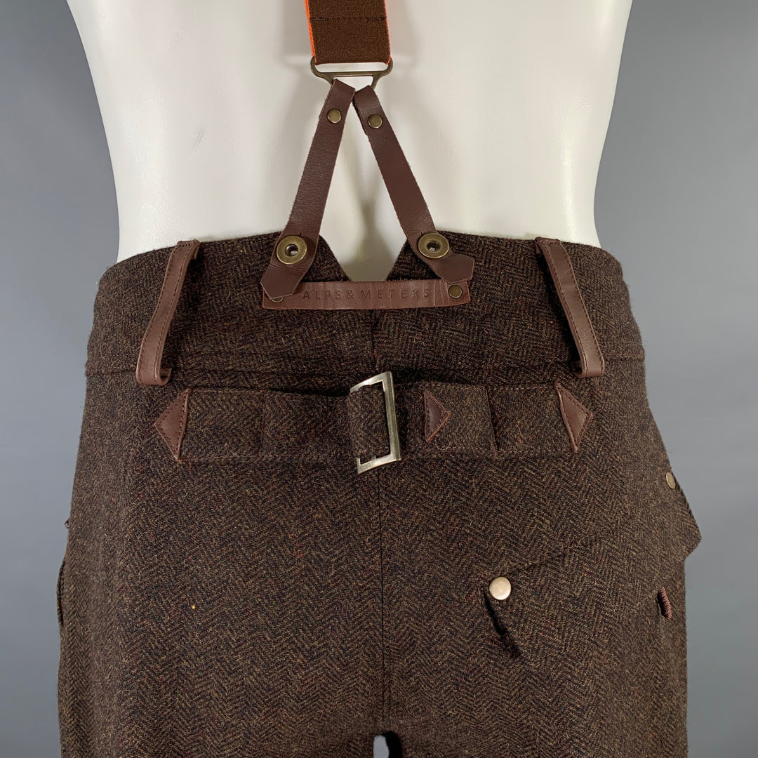 ALPS AND METERS Size S Brown Heather Winter Casual Pants