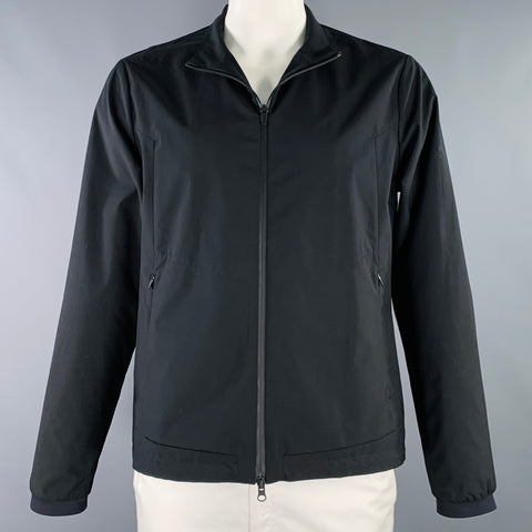 VOLLEBAK Veste zippée en laine mélangée noire Taille L