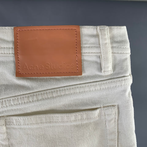 Jean skinny en coton blanc ACNE taille 30