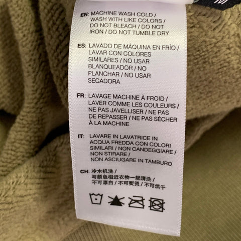JOHN ELLIOTT Size M Green Sage Cotton Hooded Kangaroo Pocket Sweatshirt