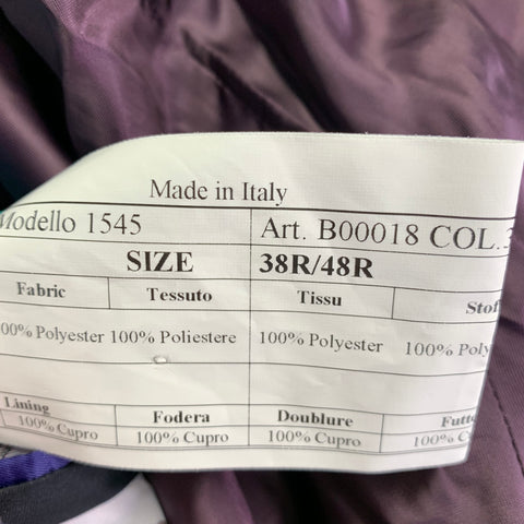 PAUL SMITH Size 38 Regular Blue Aqua Velvet Sport Coat