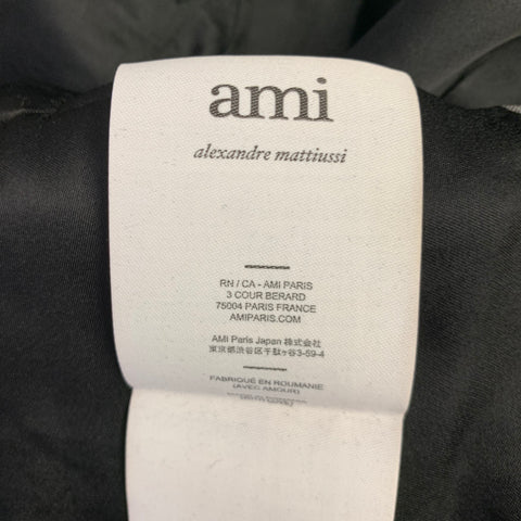 AMI Size 38 Grey Single Breasted Sport Coat